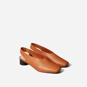(SOLD) Everlane Slingback block heel